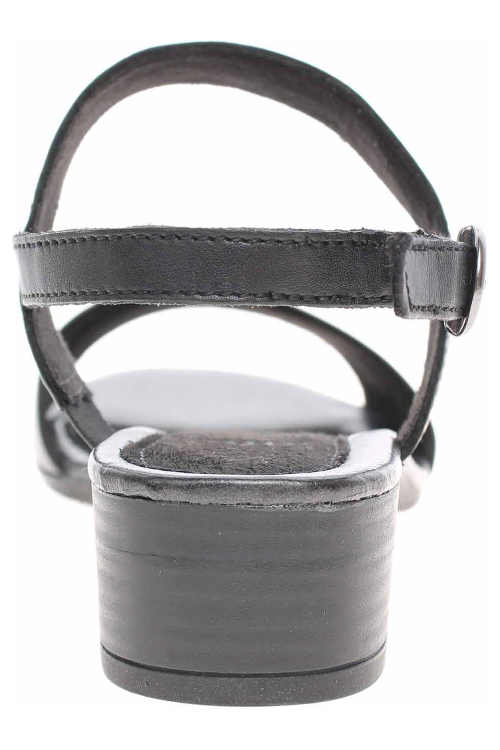 Černé dámské sandály na podpatku 3,5 cm