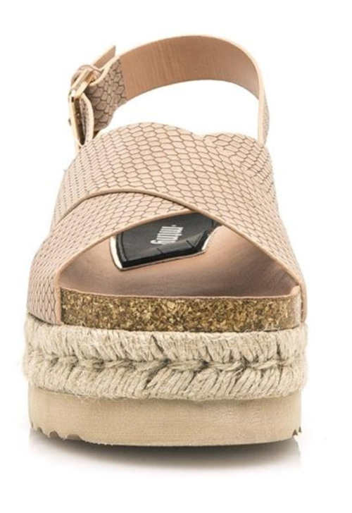 Espadrillové sandály kožené pásky