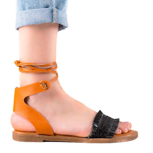 dvoubarevné letní dámské sandály