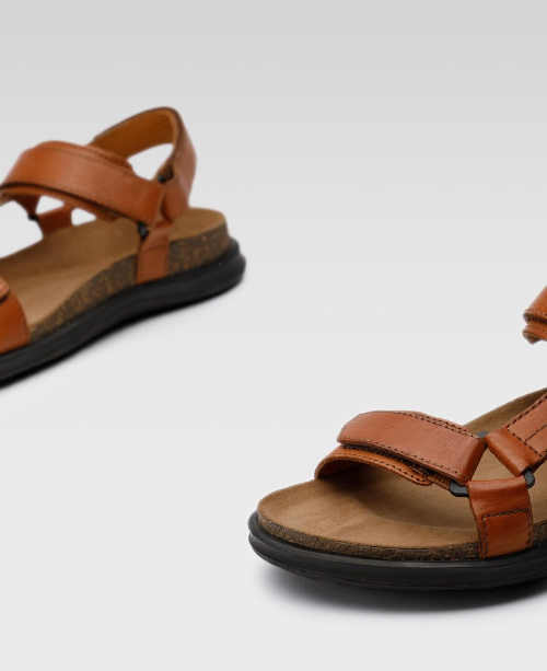 kožené sandály na suchý zip