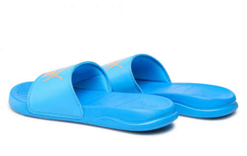 modré dětské letní pantofle
