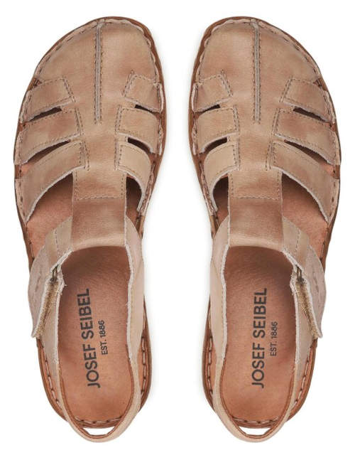 Luxusní dámské kožené sandály s plnou špičkou