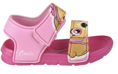 Růžové dívčí sandálky Tlapková patrola