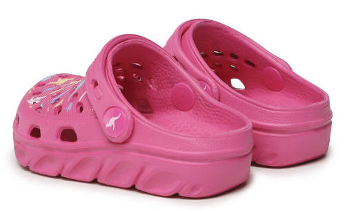 Růžové dětské nazouvací boty do vody